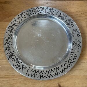 WILTON ARMETALE REGGAE PEWTER SERVING TRAY